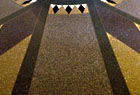 Art Deco floor detail from 888 Grand Concourse at 161st Street.